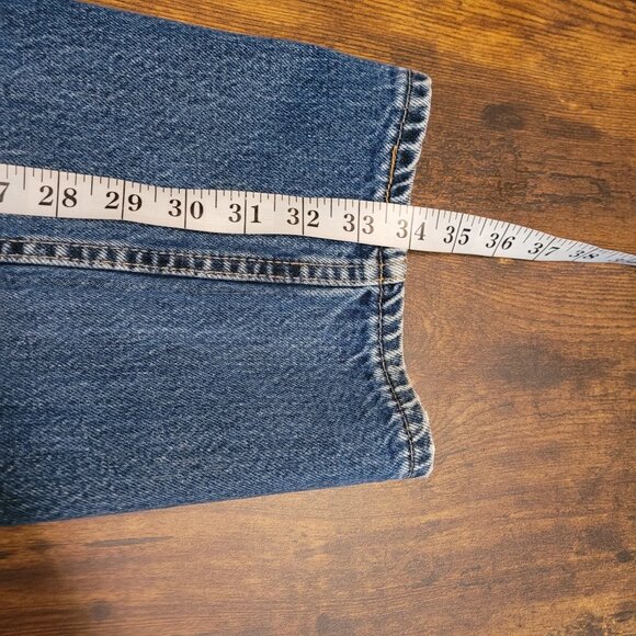 Vtg Levi's Jeans Size 38x34 Measures 34x34 Relaxed Fit 550 USA Medium Wash Y2K - Picture 9 of 10